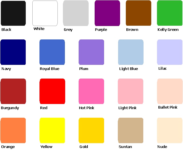 Nylon Fabric Colors